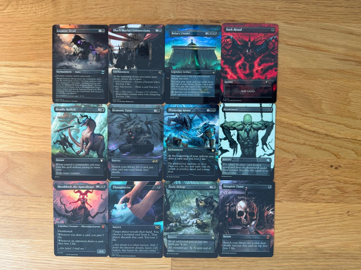 Black Staples Proxy Pack | 12 Cards | MTG Commander Essentials | Forgotten Spells