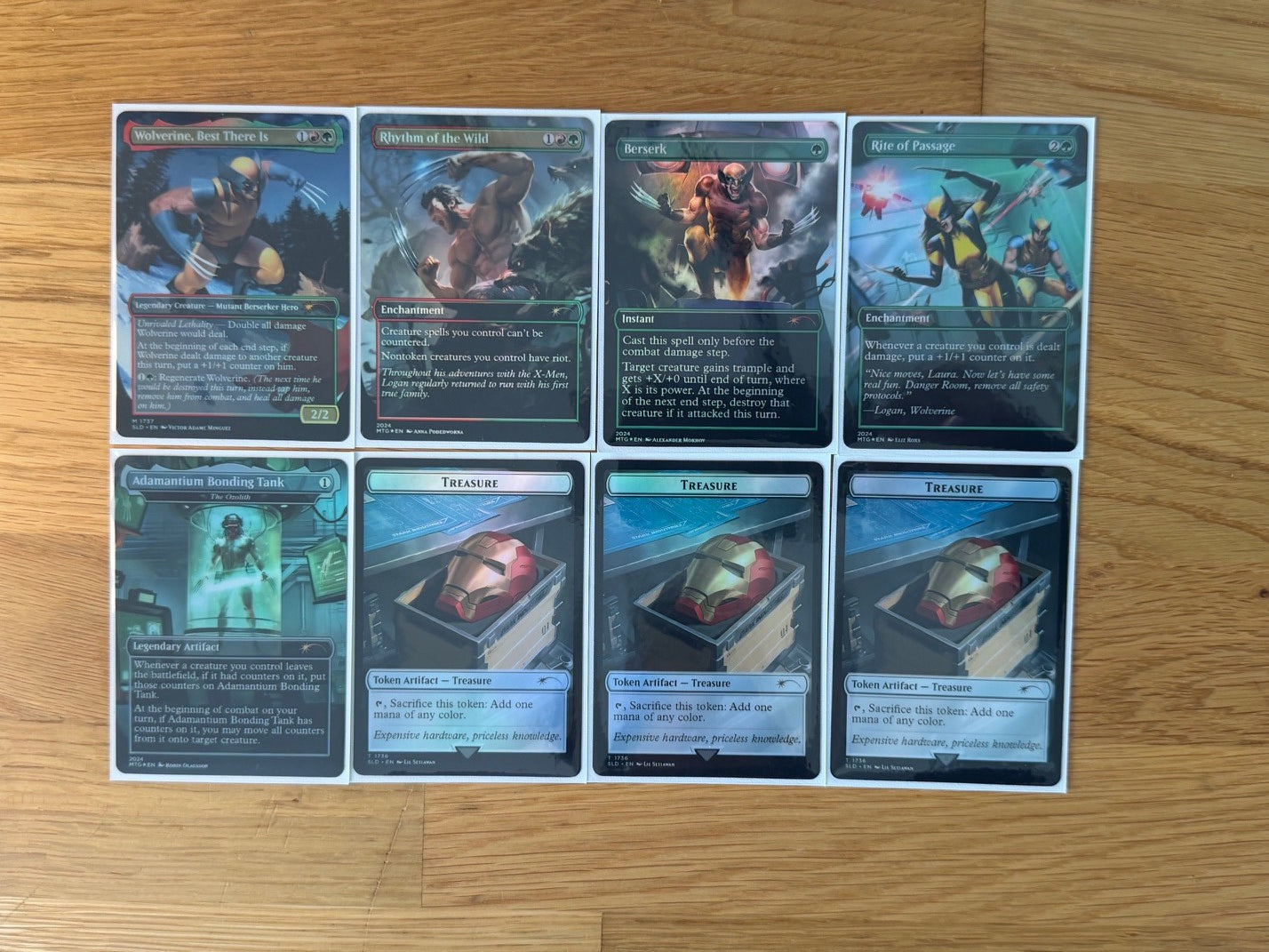 Secret Lair x Marvel: Wolverine | 8 Cards | MTG Proxy | Forgotten Spells