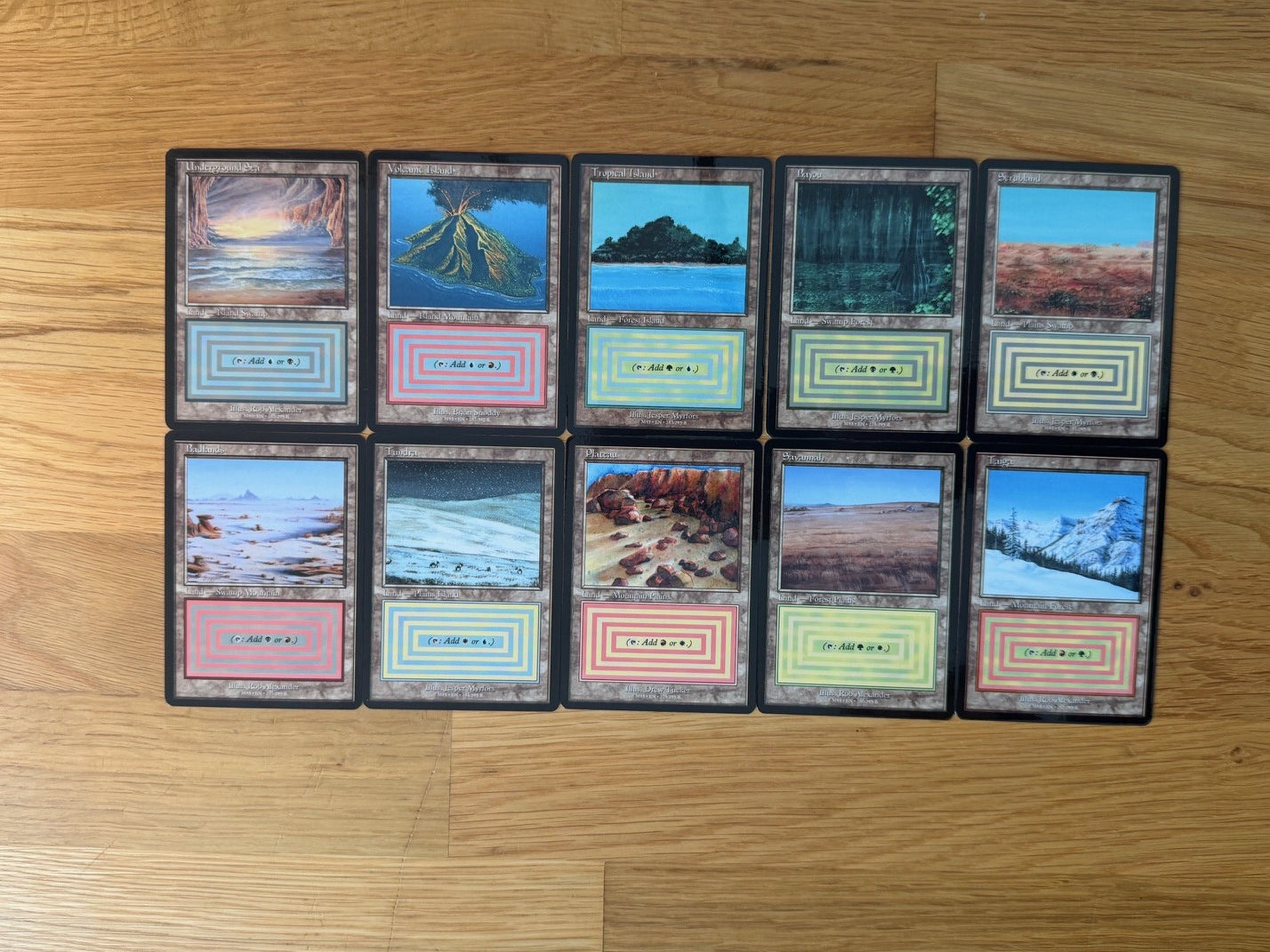 Dual Lands Proxy Set | 10 Cards | MTG Commander Staples | Forgotten Spells