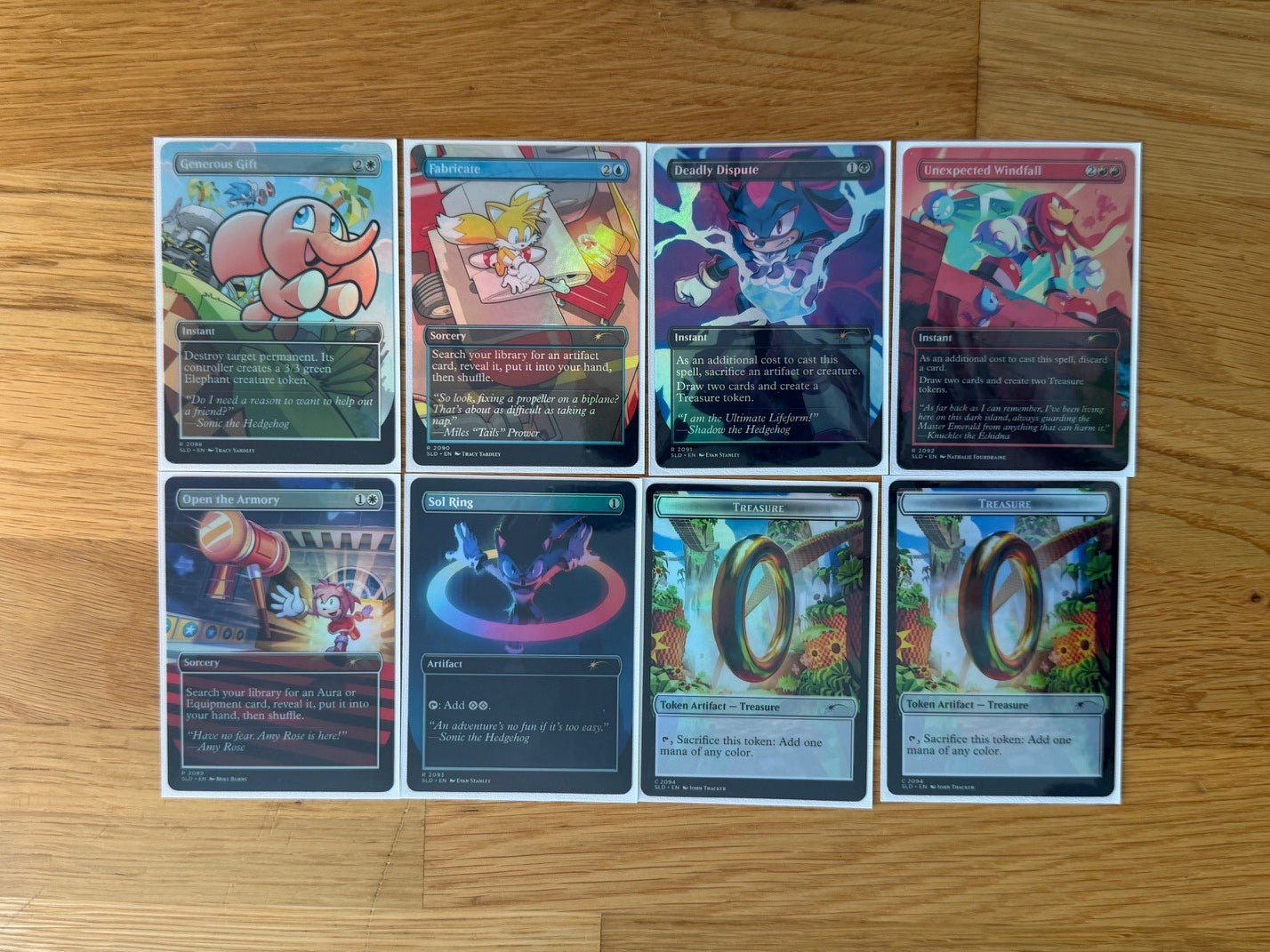 Secret Lair: Sonic the Hedgehog — Chasing Adventure | 8 Cards | MTG Proxy | Forgotten Spells