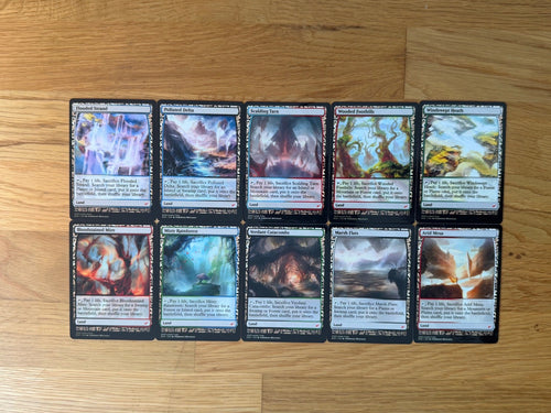 Fetch Lands Proxy Set | 10 Cards | MTG Commander Staples | Forgotten Spells