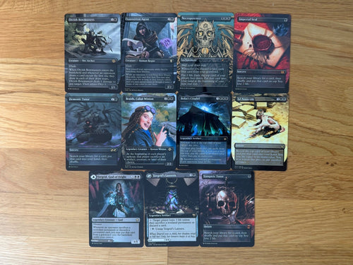 Black Game Changers Proxy Pack | 10 Cards | MTG Commander | Forgotten Spells