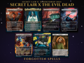 Secret Lair x The Evil Dead MTG proxy set, 7 cards