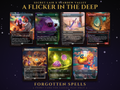 Secret Lair x Stardew Valley A Flicker in the Deep MTG proxy set, 7 cards including 2 tokens