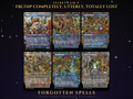 Secret Lair Fblthp Completely Utterly Totally Lost MTG proxy set of six borderless cards: Fblthp the Lost, Frantic Search, Intruder Alarm, Path to Exile, Shelldock Isle and Well of Lost Dreams