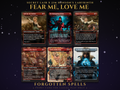 Secret Lair x Jim Henson's Labyrinth: Fear Me, Love Me, 7 MTG proxy cards including Goblin Rabblemaster and Trinisphere