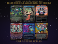 Secret Lair x Cats are the Best: Felix the Cat Magic Bag of Tricks MTG proxy set, 5 cards
