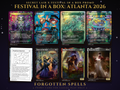 Secret Lair Festival in a Box Atlanta 2026 MTG proxy set of eight cards: Assassin's Trophy, Parallax Tide, Regrowth, Viridian Revel, Auspicious Aquarium, Dance of the Dead, Tana the Bloodsower and Tymna the Weaver