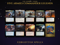 Secret Lair x The Hobbit Five Armies Commander Legends MTG proxy set, 10 extended art legendary cards