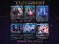 Secret Lair X Dungeons & Dragons: Gale's Ambition | 6 Cards | MTG Proxy | Forgotten Spells