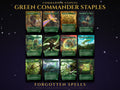Green Staples Proxy Pack, 12 MTG proxy cards for Commander