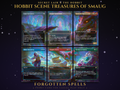 Secret Lair x The Hobbit Scene Treasures of Smaug MTG proxy set, 6 cards