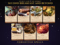 Secret Lair x The Hobbit Second Breakfast and Beyond MTG proxy set, 7 Food token cards