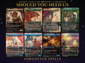 Secret Lair x Jim Henson's Labyrinth: Should You Need Us, 8 MTG proxy cards including Wort, Kogla and Maze of Ith