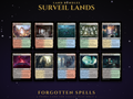 Surveil Lands Proxy Set, 10 MTG proxy cards for Commander