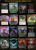 Precon Upgrade: Blight Curse | 15 Cards | Lorwyn Eclipsed | Forgotten Spells