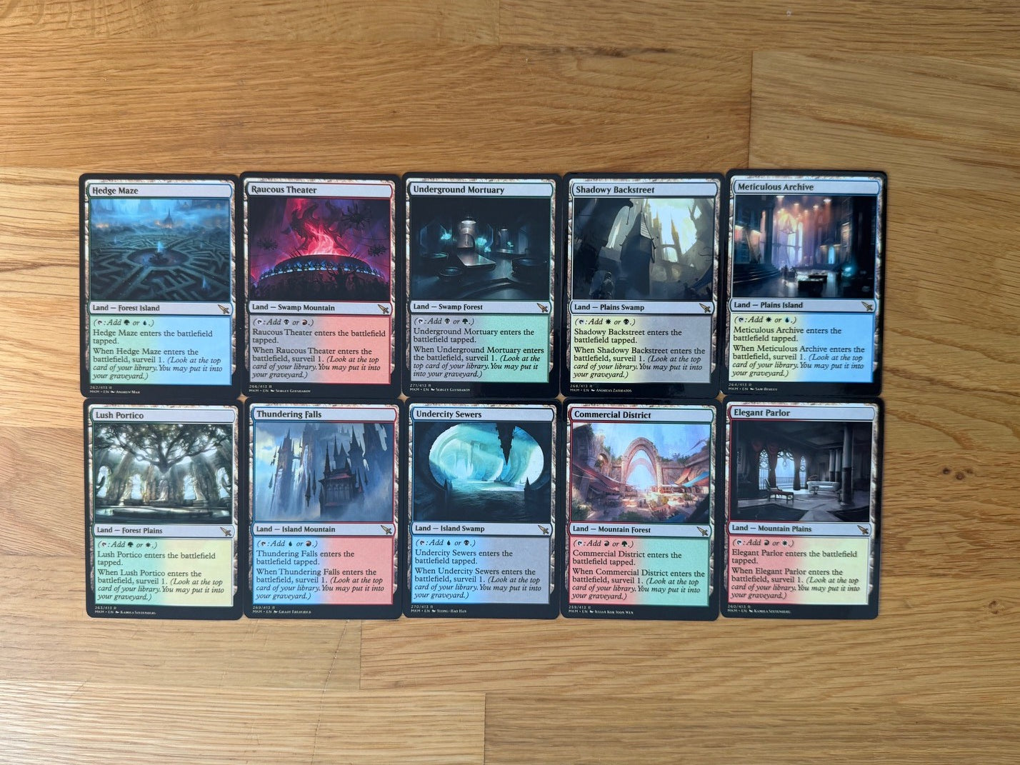 Surveil Lands Proxy Set | 10 Cards | MTG Commander Staples | Forgotten Spells