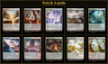 Fetch Lands Proxy Set | 10 Cards | MTG Commander Staples | Forgotten Spells