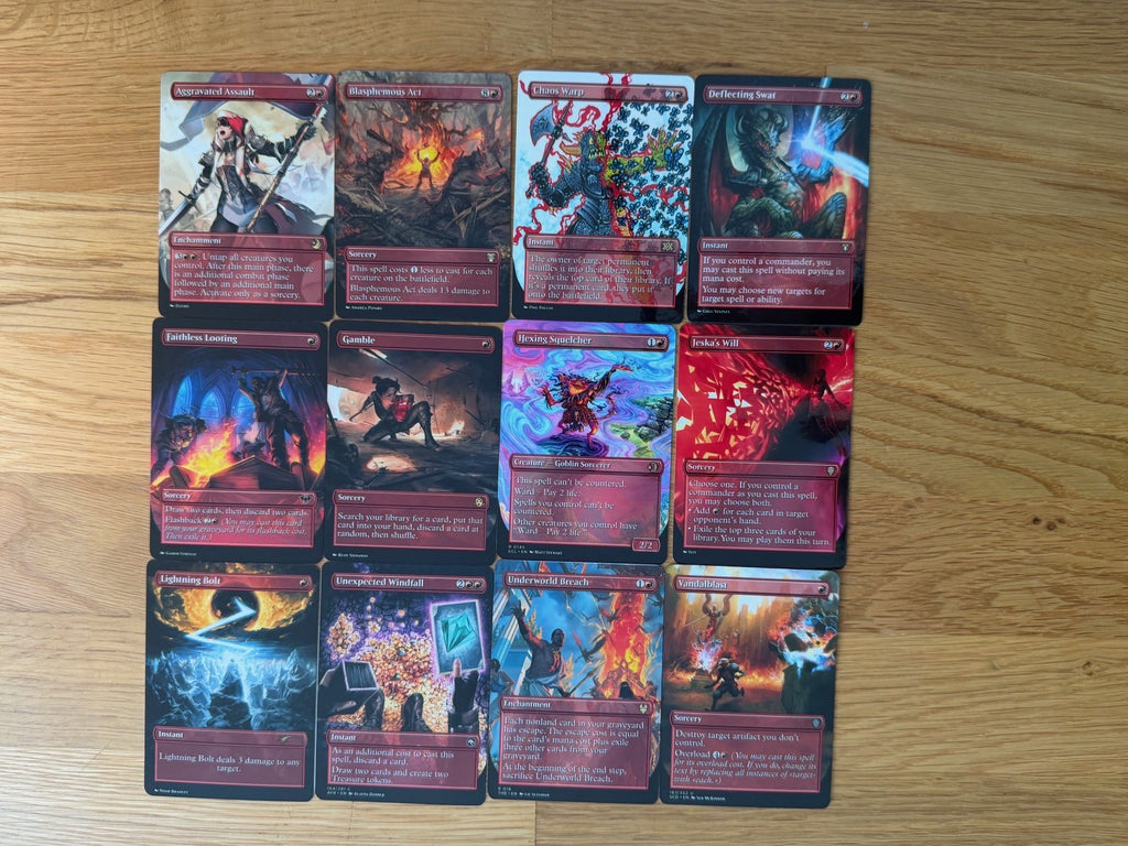 Red Staples Proxy Pack | 12 Cards | MTG Commander Essentials | Forgotten Spells