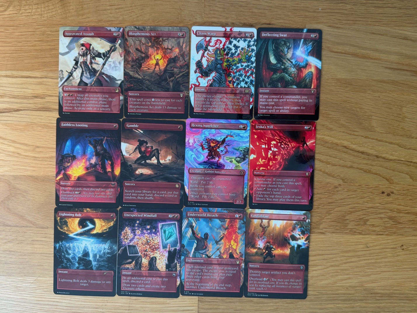 Red Staples Proxy Pack | 12 Cards | MTG Commander Essentials | Forgotten Spells